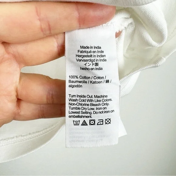 J. Crew Limited-Edition Embellished Top Floral Appliques White Size XS NWT - Picture 7 of 7